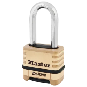 1175-LH Brass Resettable Combination 2-1/4"W Body, 2-1/16" Shackle