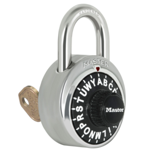 1585-BLK 3-Letter Combination With Control Key & Charts