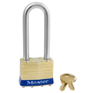 2-LJ-KD Laminated Brass Lock 1-3/4"W Body 2-1/2" Shackle (Keyed Different)