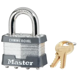 21 Laminated Steel Lock 1-3/4"W Body 15/16"Shackle