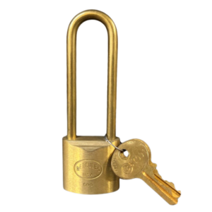 600-B-3  Brass Lock 1-1/2"W Body, 3" Brass Shackle