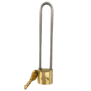 600-SS-6  Brass Lock 1-1/2"W Body, 6" Shackle