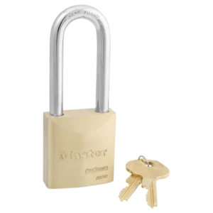 6850-LJ  Pro Series Brass Padlock 2"W Body, 2-1/2" Shackle