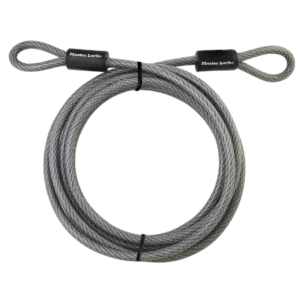 72-D-PF  15Ft Vinyl Coated Braided Steel Looped-End Cable