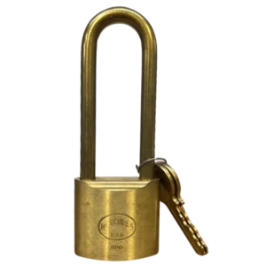 800-B-3-KD  Brass Lock 1-3/4"W, 3" Brass Shackle (Keyed Different)
