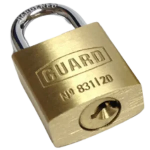 831 Brass Lock 20mm, 12mm Shackle