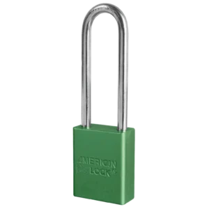 A1107 Aluminum Safety Lock 1-1/2"W Body, 3" Shackle