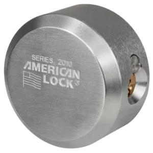 A2010 Hidden Shackle Steel Puck Lock 2-7/8"W Body (Flat Back)
