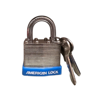 AL40-KA Laminated Steel Lock 1-1/2"W Body, 7/8" Shackle (Keyed Alike)