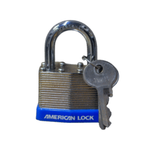 AL45-KA Laminated Steel Lock 1-3/4"W Body, 1" Shackle (Keyed Alike)