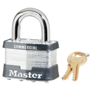 25 Laminated Steel Padlock 2"W Body 1"Shackle