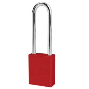 A1307 Aluminum Lock 2"W Body, 3" Shackle